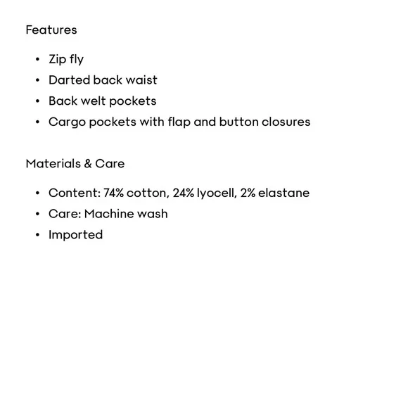 Aritzia Wilfred Free Picture Cargo Pant - Picture 8 of 8